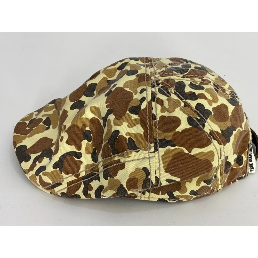 True‎ Religion Strap back Flat Cap Hat Mens Camo Duck Hunter Retro Vintage